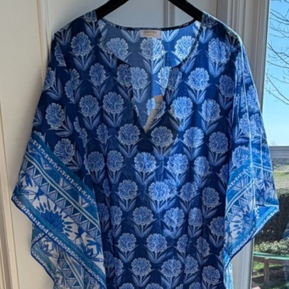 NWT - Johnny Was Yao Floral-Print Maxi Kaftan - 3X - Picture 6 of 12